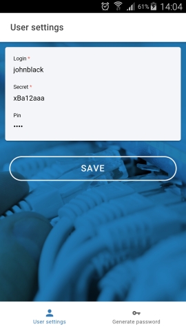 NACVIEW OTP User settings NACVIEW OTP User settings
