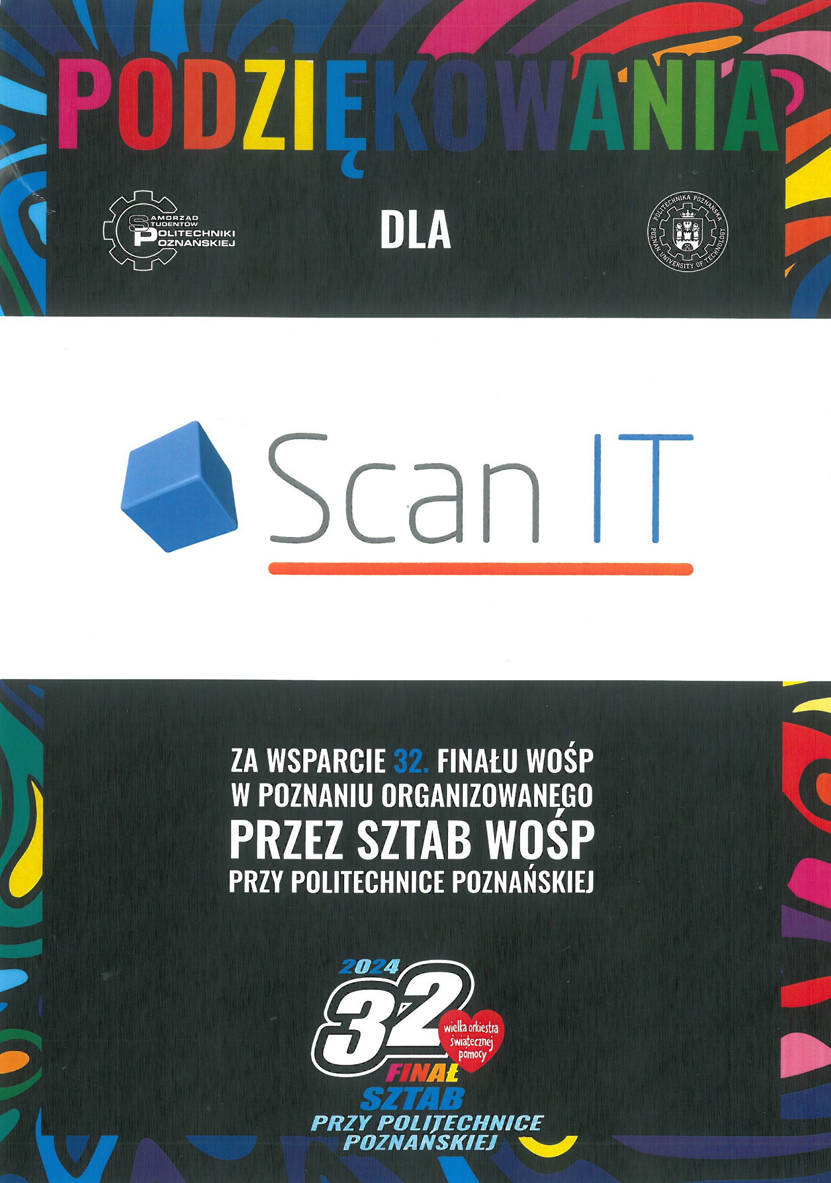 WOŚP - Scan-IT - Podziękowanie WOŚP - Scan-IT - Podziękowanie